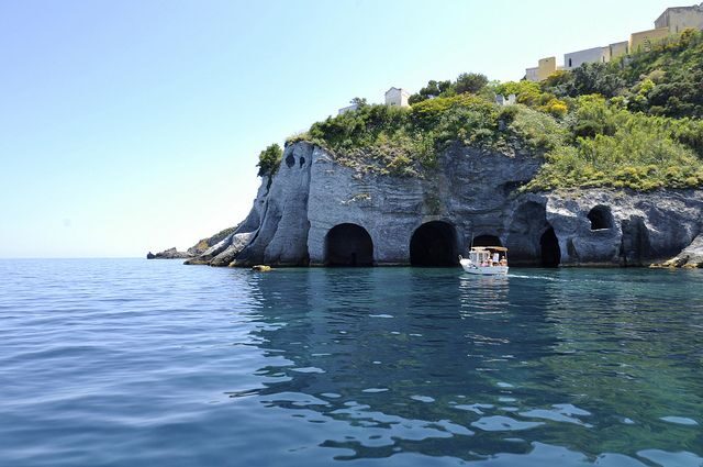 From Rome: Ponza Island Day Trip with Boat Excursion - On-deck lunch with wine: simple food, served at vacation speed