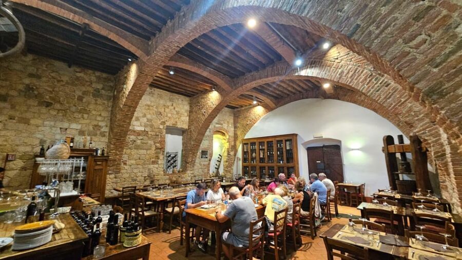 From Rome: Tuscany, Montepulciano Tour with Wine & Lunch - Lunch in an ancient refectory, plus pici with meat sauce (and a vegetarian option)