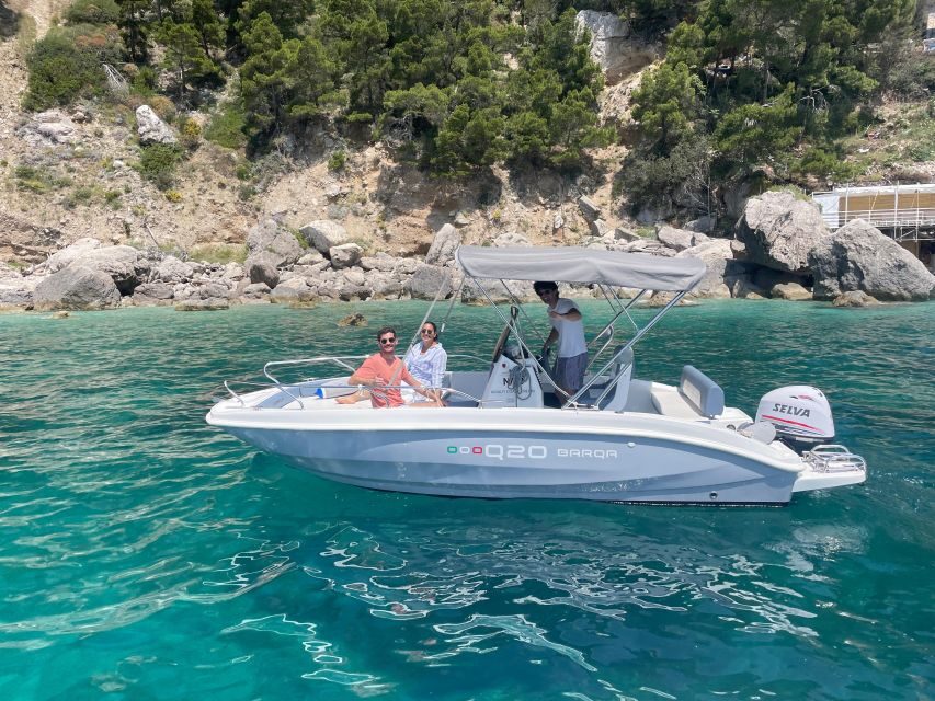 From Sorrento: Private Capri tour & Blue Grotto - White Grotta Stop: Your First Swim and Snorkel Break