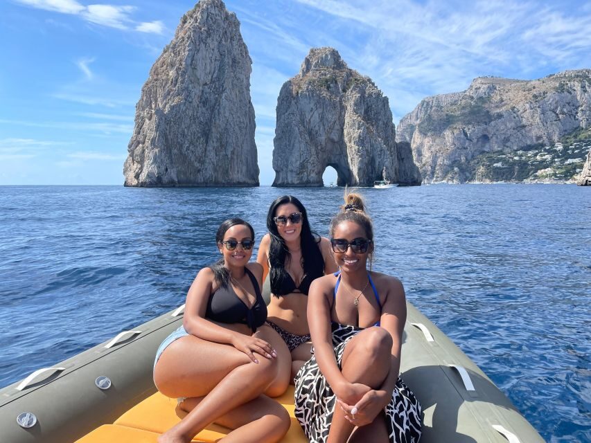 From Sorrento:Capri tour (half day) - Stop 5: Grotta Verde Snorkel Stop in Another Shade of Capri