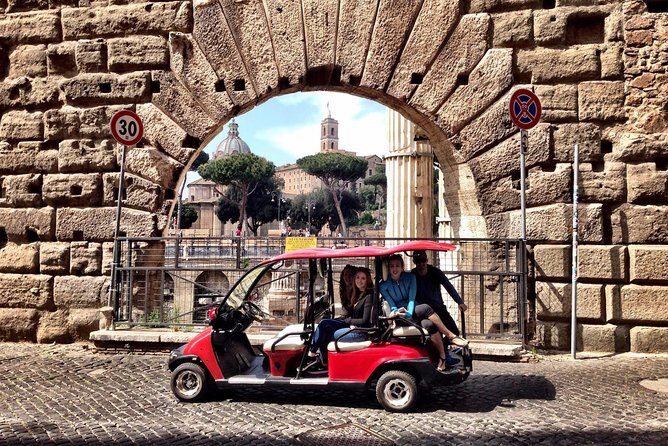 Full day private guided tour of Rome by golf-cart & Colosseum and Roman Forum - Entering the Colosseum Without the Headache