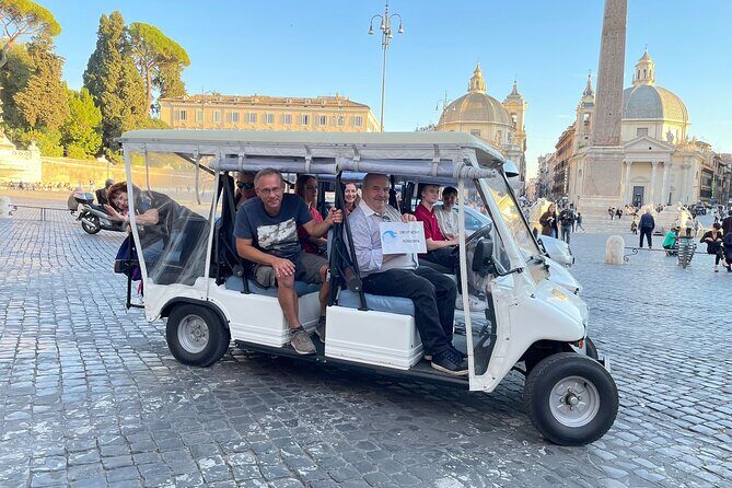 German Golfcart Tour - Outside the Colosseum: quick views plus a cleaner pace