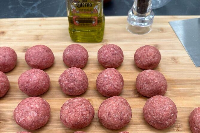 Gnocchi and meatballs | Cooking class and dinner at my house in Rome - The aperitivo moment: prosecco, pizza or bread, and real conversation