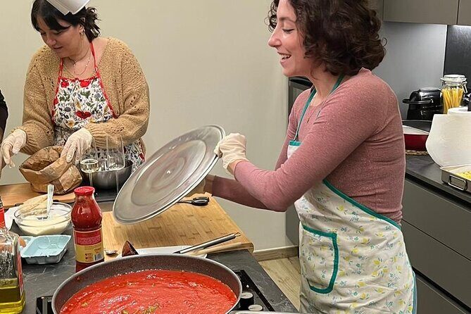 Gnocchi and meatballs | Cooking class and dinner at my house in Rome - Dinner at the same table: wine, desserts, and a proper finish