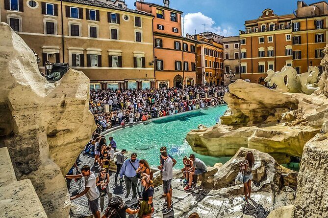 Guided Group Walking Tour of Rome Top Sights - Trevi Fountain: more than a photo line