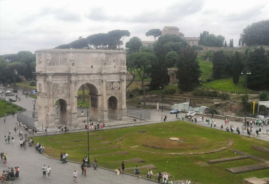 Guided tour of Roman Forum & Palatine Hill - Wrapping at the Arch of Constantine and getting back