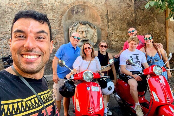 Guided Vespa Tour of Rome – Ride a Vespa with a Local Guide - Trevi Fountain: the coin tradition and the big scale