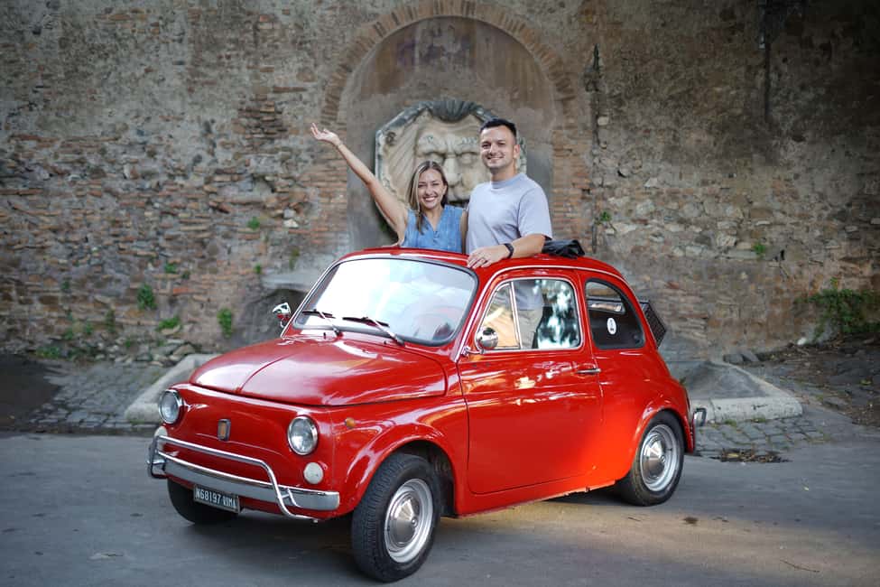 La Dolce Vita: Cruising Rome in a Classic Fiat 500 - Colosseum Photo Stop: Framing the Roman Icon