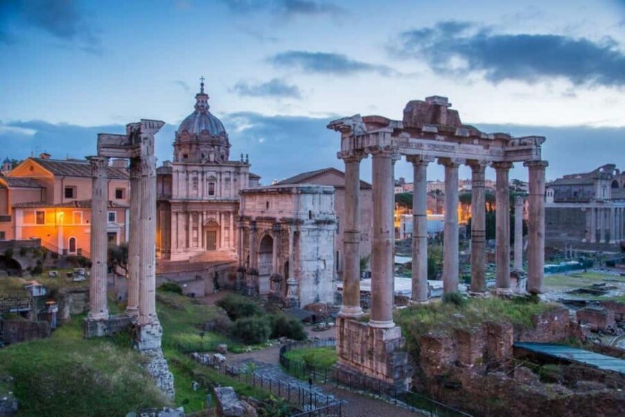 Marvel at Rome: Colosseum, Palatine Hill, Roman Forum Tour - Entering the Colosseum with a skip-the-line start