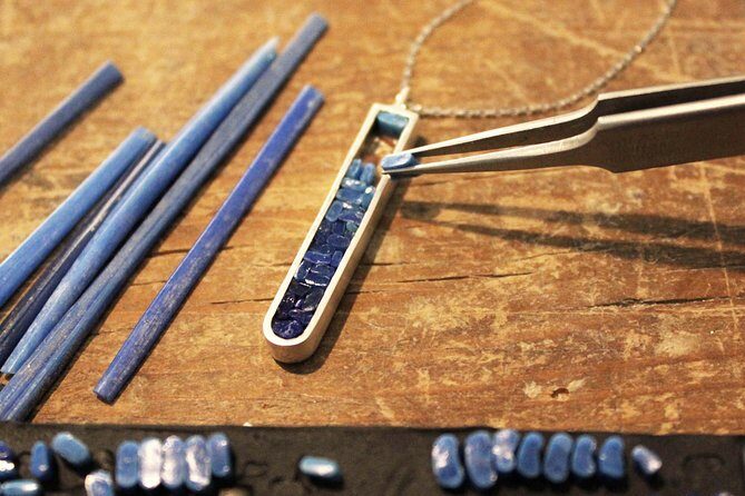 Micromosaic Jewelry Workshop in Rome, Italy - Micromosaic in Action: Cutting Tiny Glass and Setting Pieces