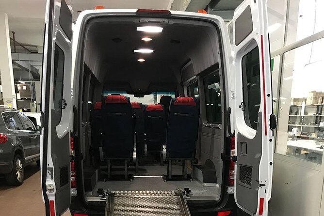 Minivan suitable for transporting disabled people with a wheelchair - Wheelchair-Friendly Transport From Civitavecchia Port