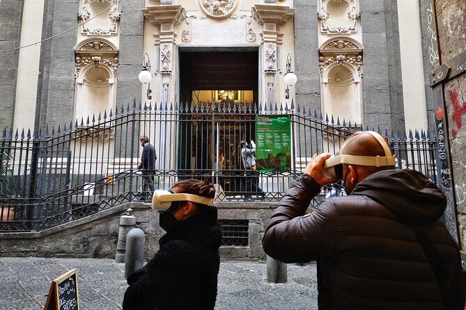 Naples Immersive Tour - Chiesa del Gesù Nuovo: frescoes and the 1943 bomb you can actually see