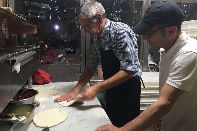 Naples Pizza-Making: From Dough to Dessert & Wine at Pizzeria - Wood-Fired Baking and the Pizza Peel Routine