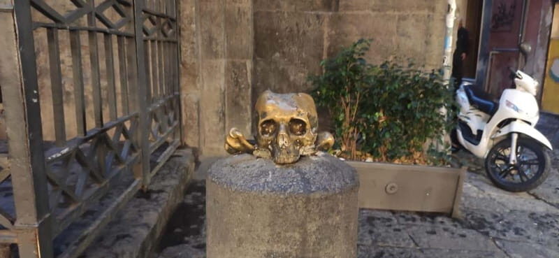 Naples walking tour with entrance to Veiled Christ - Via Duomo and the Forcella District: Jorit’s San Gennaro Mural