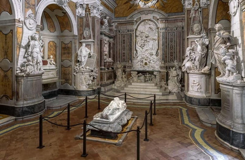 Naples walking tour with entrance to Veiled Christ - Through the Gate Into Greco-Roman Naples and Pietrasanta Bell Tower