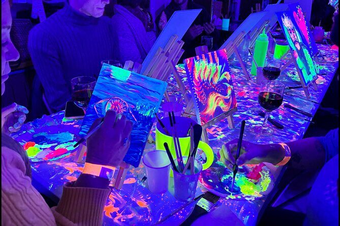 Neon Art Painting Experience in Immersive Studio (No Stop Wine) - How close it is to Rome sights (and why that matters)