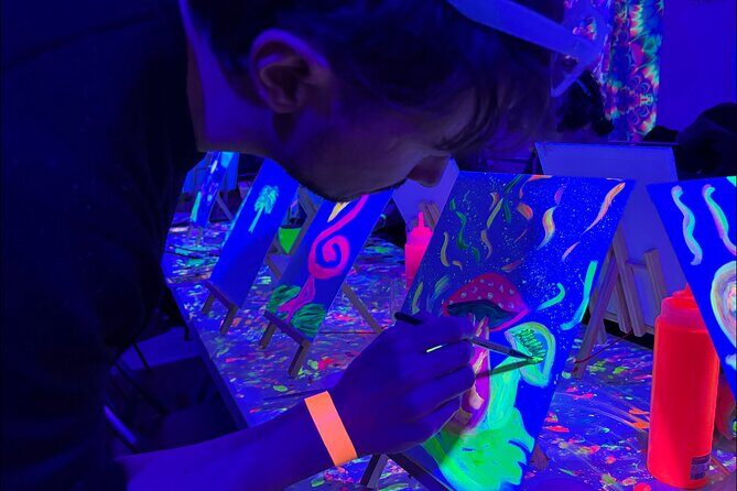 Neon Art Painting Experience in Immersive Studio (No Stop Wine) - Price and value: is $45.12 worth it in Rome?