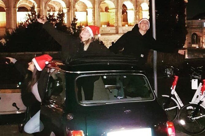 NIGHT TOUR THINK BIG, GO MINI! Rome in Mini Cooper Classic Cabrio - Castel Sant’Angelo and St. Peter’s Square after dark