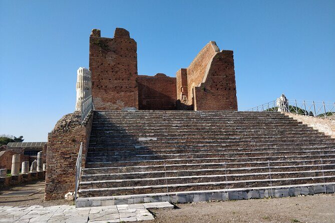 Ostia Antica Archaeological Park with Italian Gelato - Parco Archeologico di Ostia Antica: necropolis to harbor sidewalks