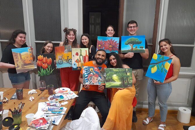 Paint n’ Sip in Rome: Unlimited Wine & Pizza in Piazza Navona - Unlimited wine and Roman pizza: value beyond the perk