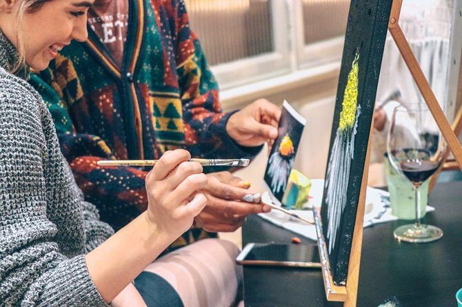 Paint & Sip in a 17th-Century Palazzo with Wine & Pizza - Small Group Size, English Instruction, and the Beginner-Friendly Pace