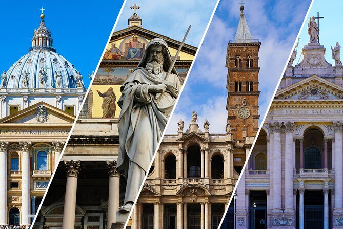 Papal Basilica's of Rome Guided Tour By Golf Cart - The 4-hour flow: what your day feels like