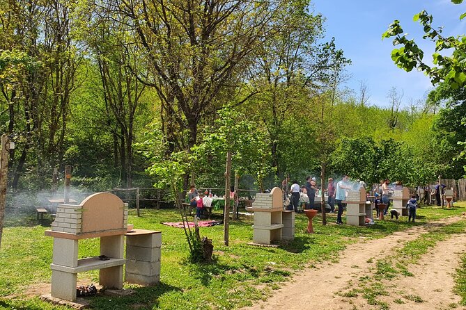 Picnic Area with Barbecue Equipment in Capranica (VT) - How the day flows with Via Francigena della Tuscia and Lago di Vico