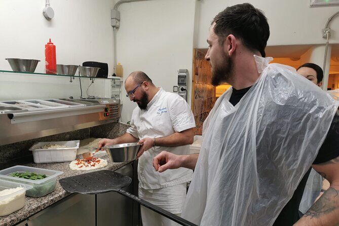 Pizza-Making Class with Local Top-Rated Chef with Drink in Naples - Finding Gusto Marigliano and Settling In (Basement, Wooden Table, Local Room)