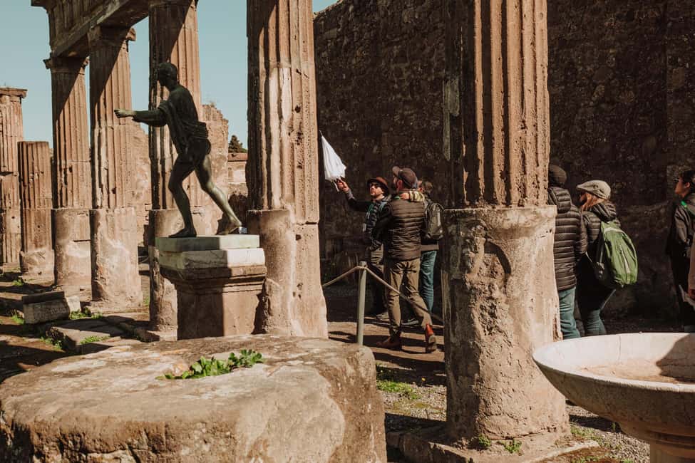 Pompeii Small Group Tour with transportation from Naples - Forum, Basilica, and Stabian Baths: what you’ll actually notice