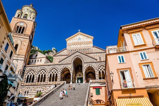 Positano & Amalfi Small Group Boat Tour from Rome with Fast Train - Amalfi town stop: Maritime Republic vibes, plus walking time