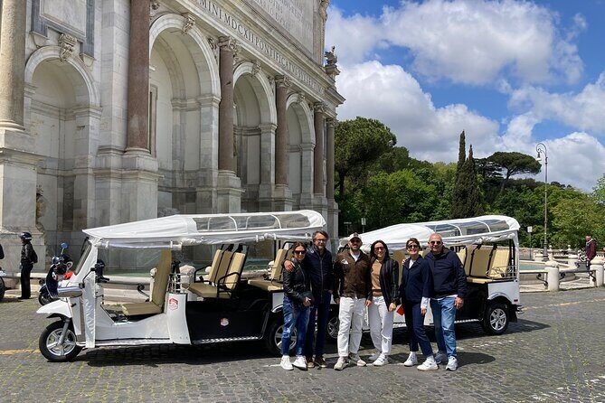 Private: 3 hours ETuk Tour in Rome - Piramide Cestia and the Mouth of Truth Pass-By