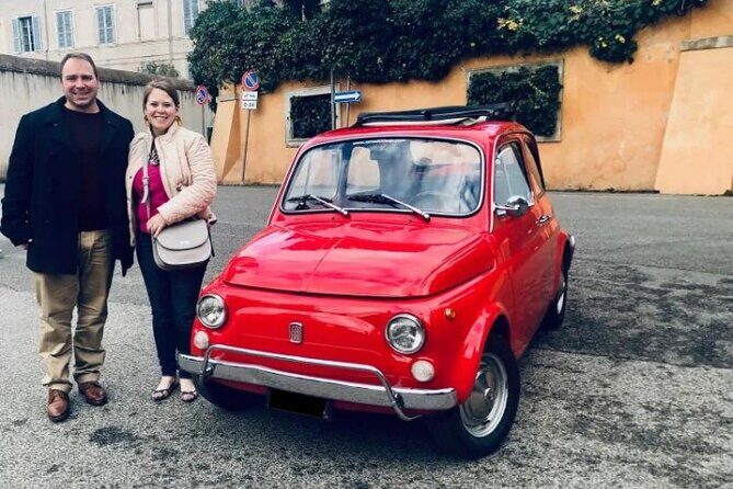 Private: 3 hours panoramic tour of Rome aboard a vintage Fiat 500 - Trastevere alleys: coffee, ice cream, or pizza the easy way