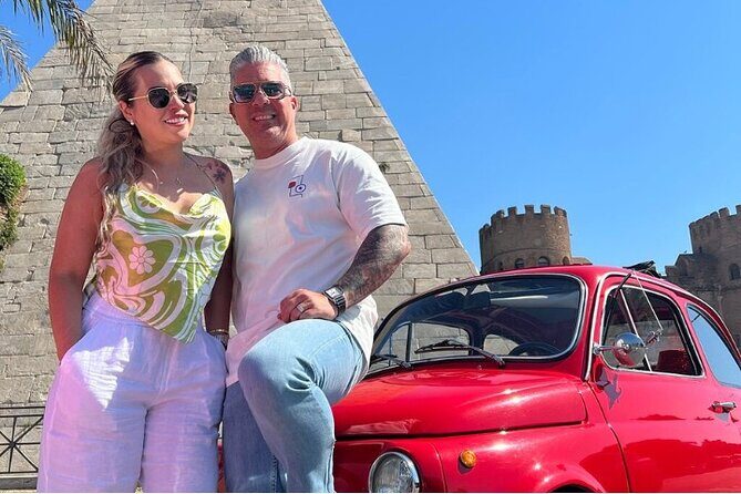 Private: 3 hours panoramic tour of Rome aboard a vintage Fiat 500 - Meet the car, meet Andrea, then get your Roman map in minutes