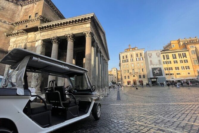 Private Golf Cart Highlights Tour in Rome - Spanish Steps: Baroque stairs, photo angles, and quick browsing