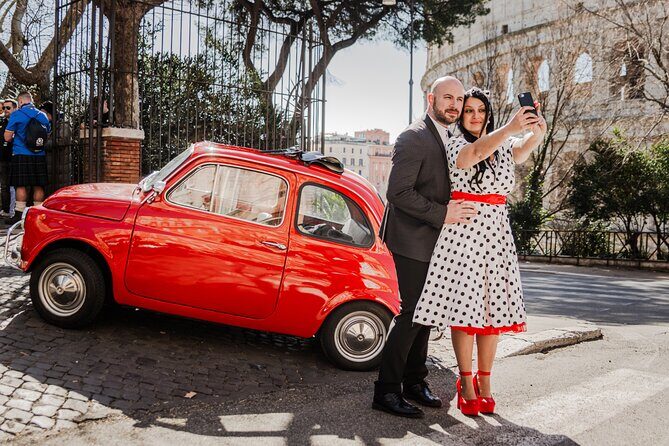 Private Rome Tour in Classic Red Fiat500 - Trinità dei Monti and Spanish Steps: view time, not just a stroll