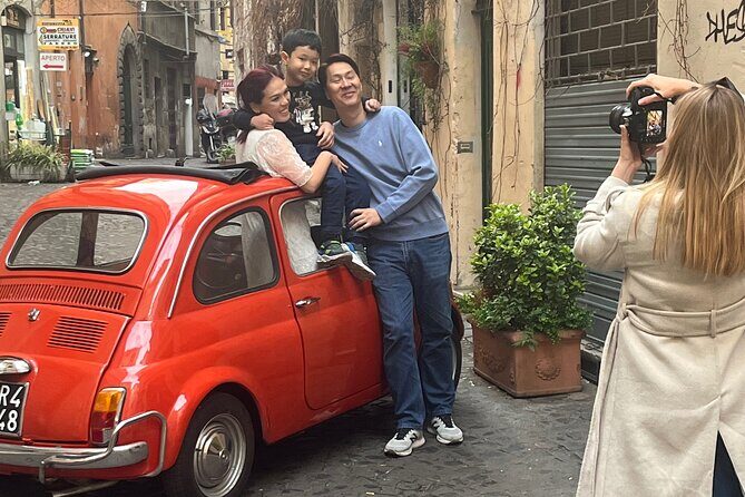 Private Rome Tour in Classic Red Fiat500 - Photography and video: why the route is built for your camera