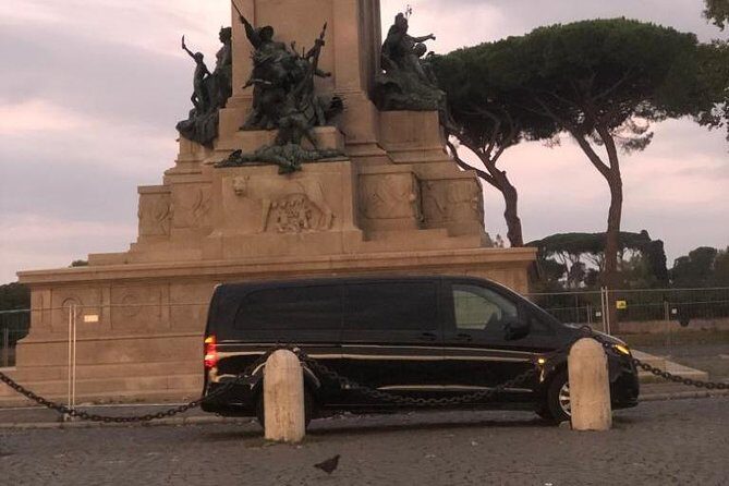 Private Vip Airport Transfer from Rome Airport to Rome city hotel - Mercedes comfort, air conditioning, and real communication