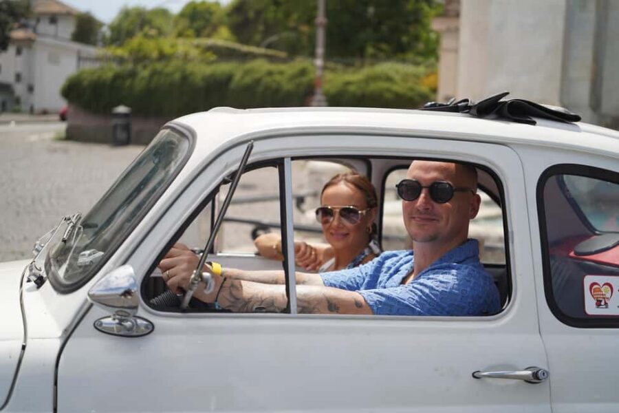 Professional Photoshoot with most Classic Fiat500 of Rome - Giardino degli Aranci: Orange Garden Views Without the Fuss