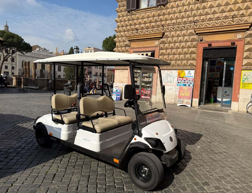 Roma: Golf Cart Night Tour - Colosseum at night: your 15-minute photo stop plan