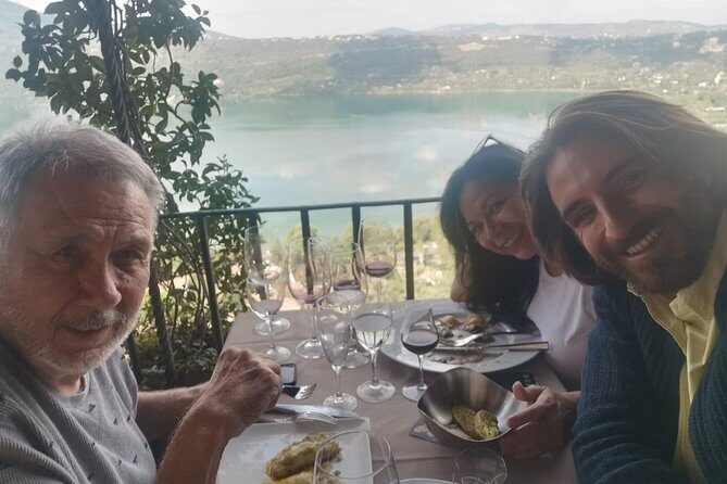 Roman countryside & Lakes Day Tour - Stop 3: Castel Gandolfo Lake Views and 4-Wine Tasting Lunch