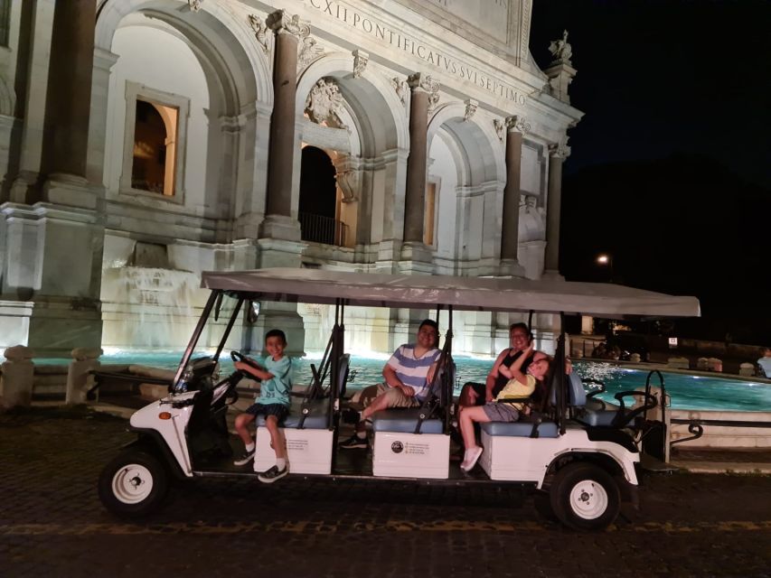 Rome: 2-Hour Golf Cart Sightseeing Tour at Night - Key Highlights at a Glance