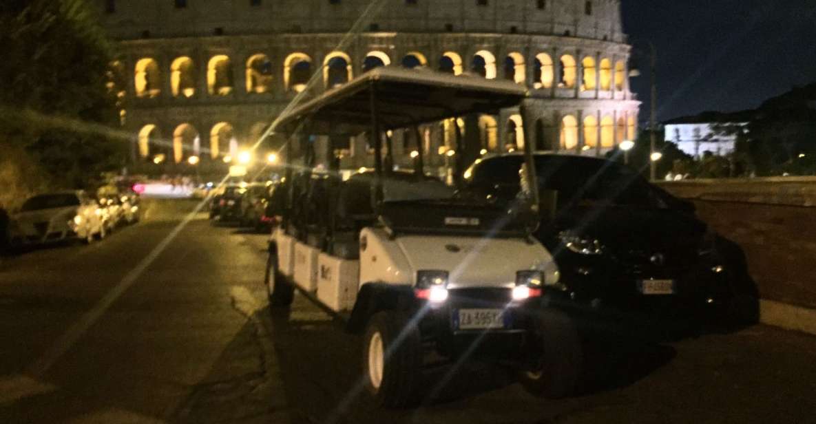 Rome: 2-Hour Golf Cart Sightseeing Tour at Night - The Covered Golf Cart: The Real Reason This Tour Works