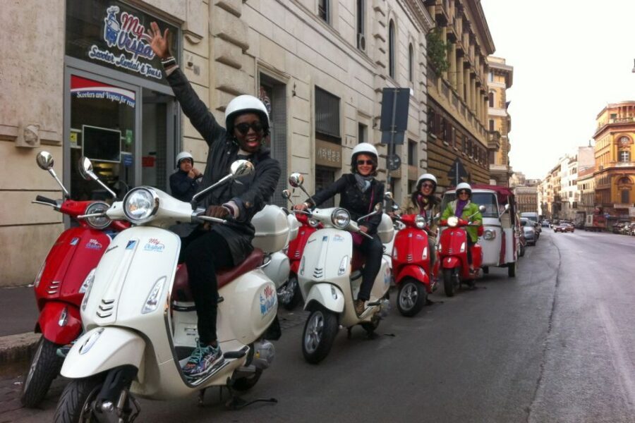 Rome 24-Hour Vespa Primavera Rental - Picking Up the Scooter at Via Cavour 80 (and Getting Moving Fast)