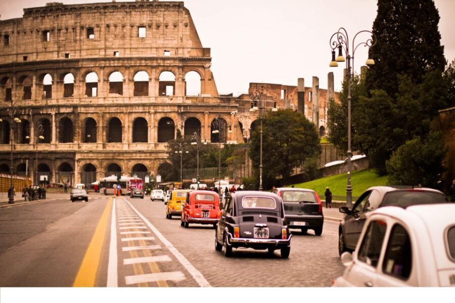 Rome: 3-Hour City Tour by Vintage Fiat 500 - The behind-the-wheel option: fun, but know the manual-clutch rule