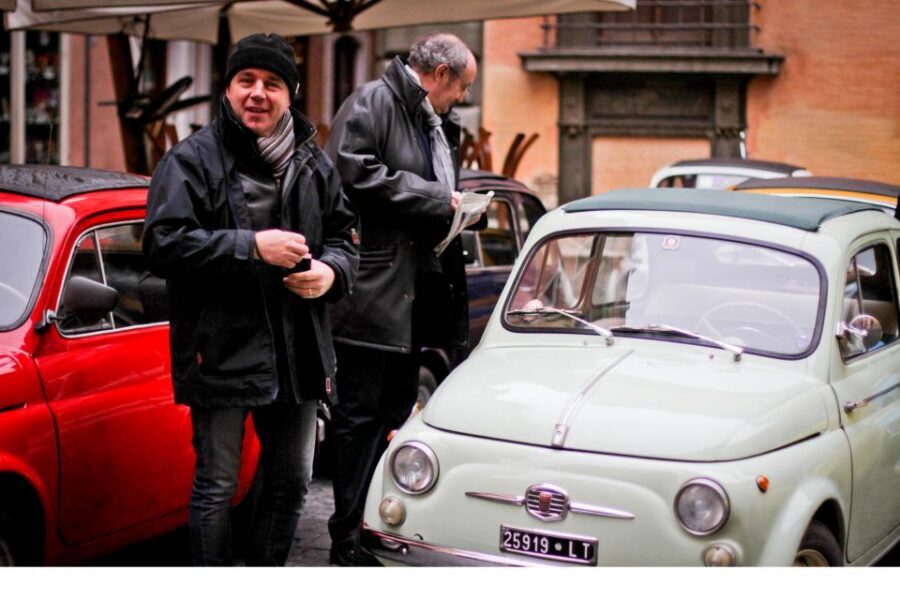 Rome: 3-Hour City Tour by Vintage Fiat 500 - The coffee or gelato break: a small stop with big value