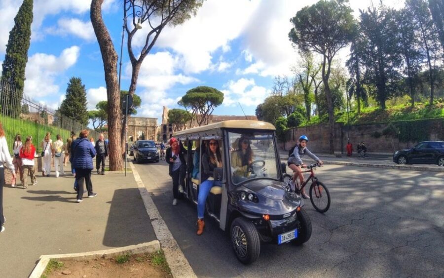 Rome: 3-Hour Panoramic Luxury Golf Cart Tour - Romulus’s foundation legends and that Colosseum photo moment