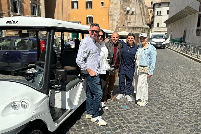 Rome: 3 Hours Private/Group Tour Golf cart with Gelato - Hotel pickup and timing: the small details that save your day