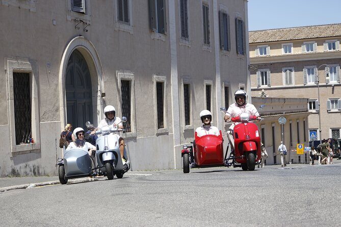 Rome 3 hours Vespa Sidecar Private Tour with Gelato - Safety gear and seat rules you should read before you go