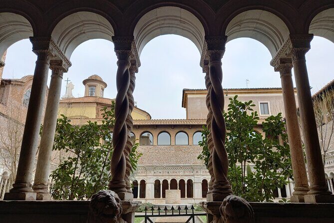 Rome: 4 Major Basilicas Private Tour with Driver at Disposal - San Paolo Fuori le Mura: St. Paul’s tomb, Gothic canopy, and papal portraits
