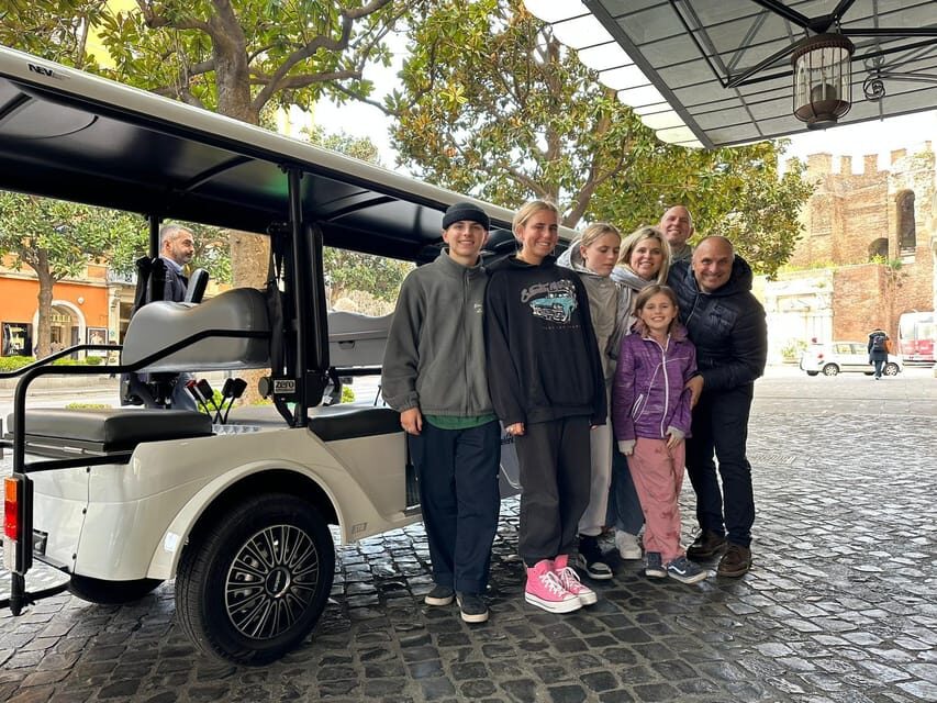 Rome: 7 Hour Full City Tour in Golf Cart with Catacombs - Circus Maximus and the Colosseum: Big Views, Short Visits
